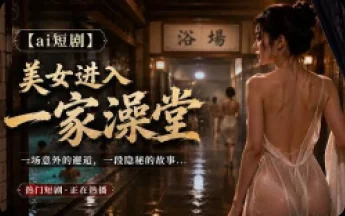 美女进入一家澡堂
